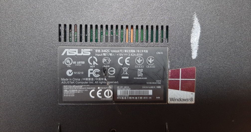 PC Portátil Asus X402C