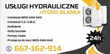Usługi Hydrauliczne - Instalacje - Pompy Ciepła- Kotły gazowe- Pellet