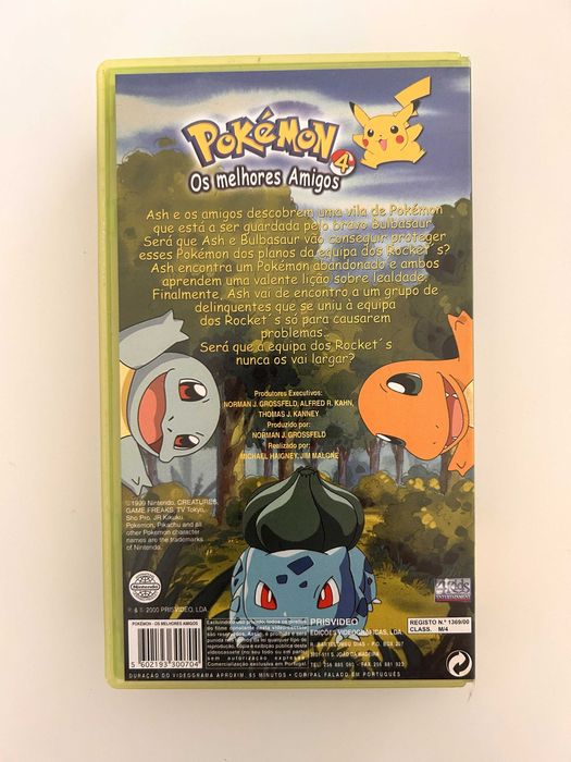 VHS Pokemon 4 Os Melhores Amigos 2000