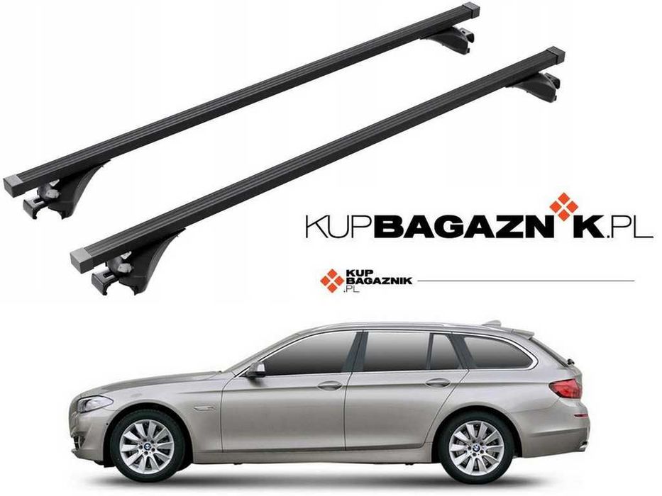 Bagażnik dachowy BMW 5 F11 kombi Touring 2010 do 2017 Bazowy relingi