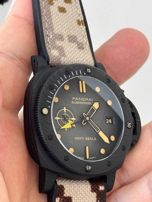 Officine Panerai Submersible QuarantaQuattro GMT Navy SEALs Carbotech