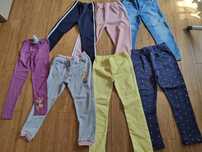 Spodnie legginsy dresy dziewczynki 122 128