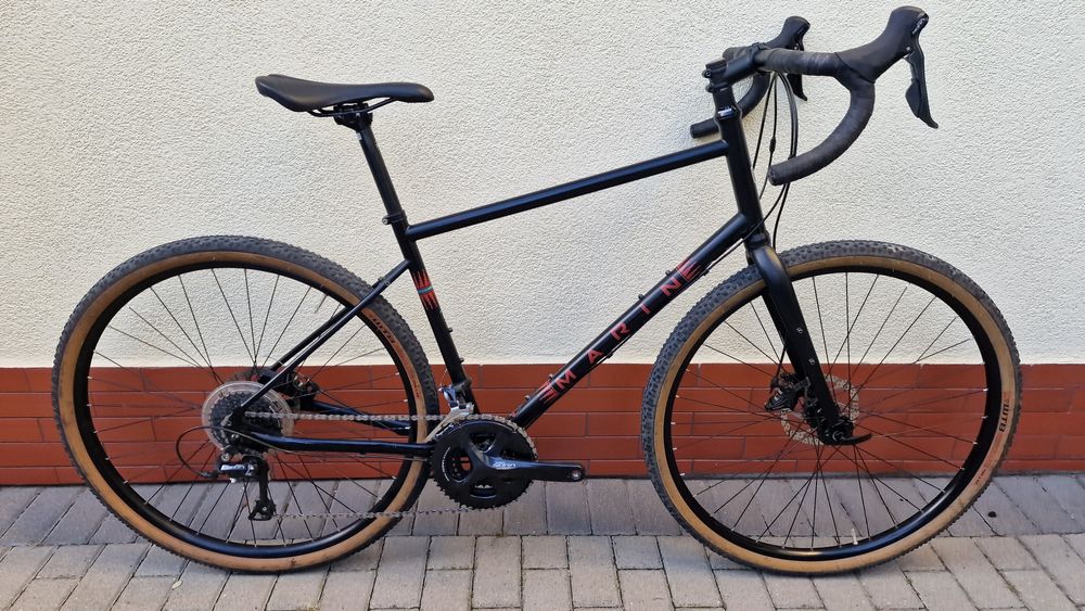 KOMFORTOWY Marin Four Corners L stalowy gravel 3X9 wyprawowy FAKTURA