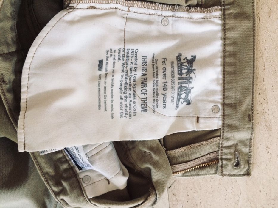 Męskie spodnie jeansy  Levis  511  W32 L 34