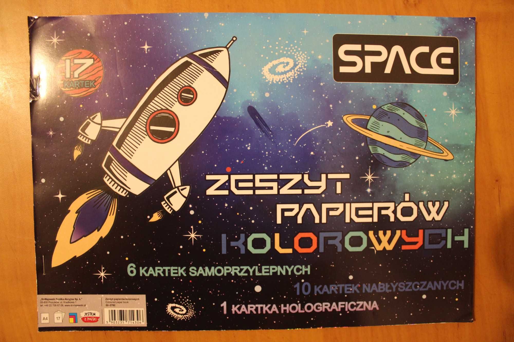 Zeszyt papierów kolorowych 17k A4