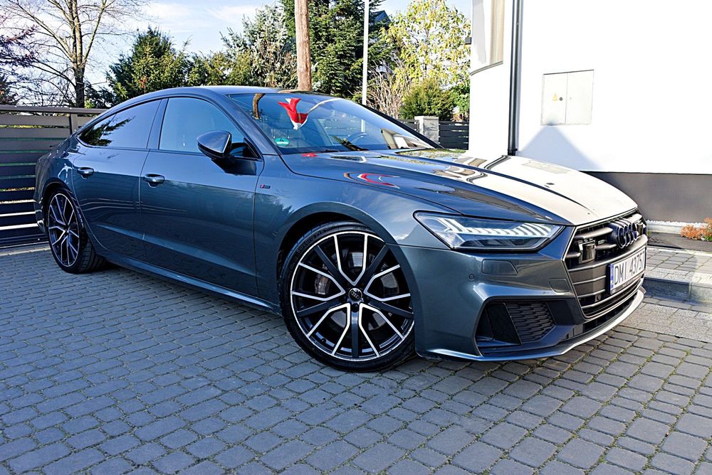 Audi A7 Sportback 55 TFSI Quattro Daytona Grey Pakiet Czerrn S-LINE Matrix Alcantara