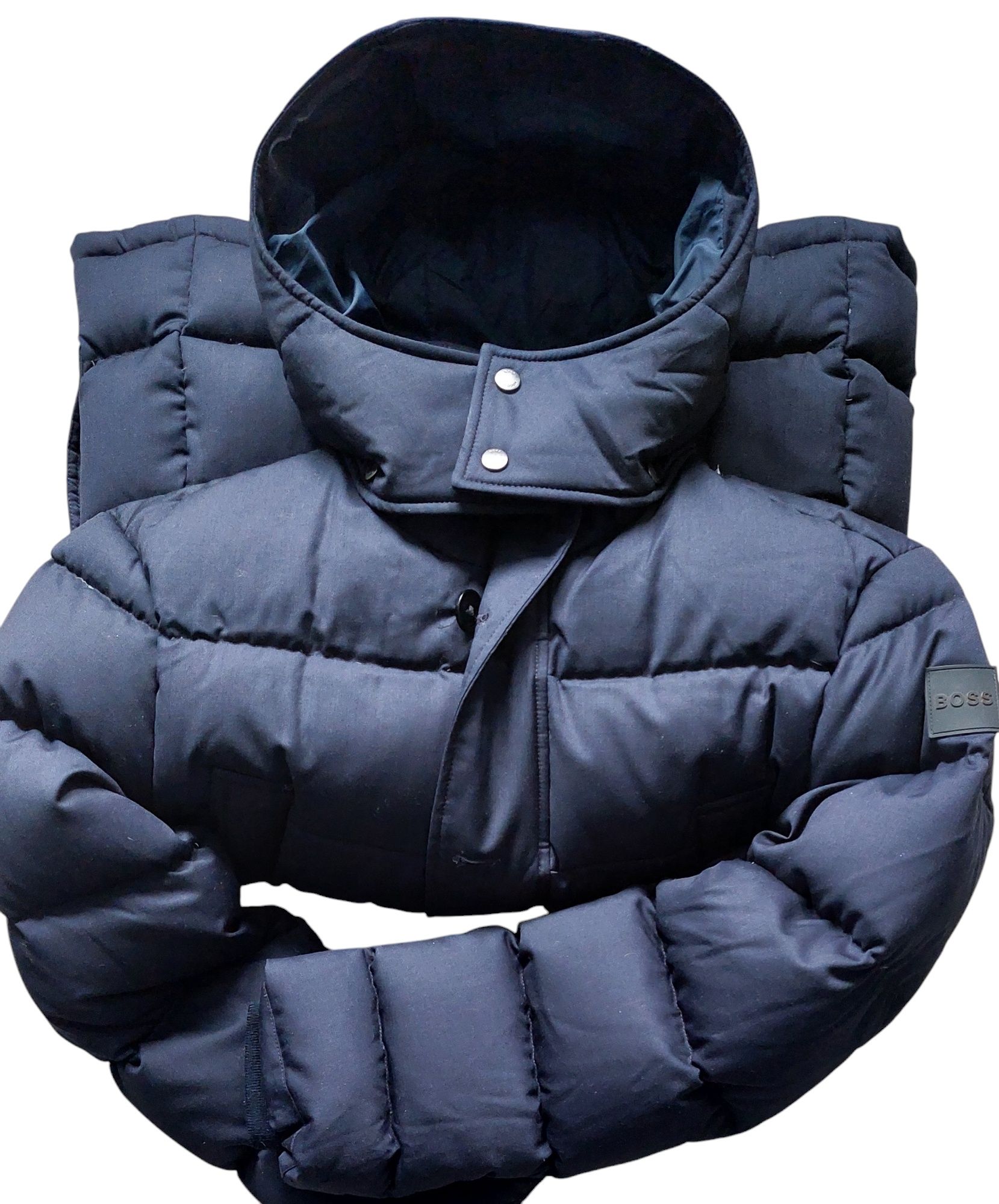 Hugo Boss x Guabello nowa kurtka/płaszcz puchowa męska r. 48/M