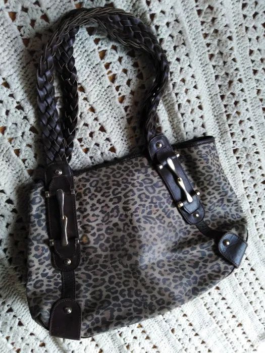 GUCCI made in ITALY - skórzana torebka na ramię.