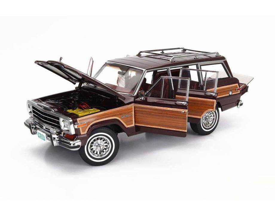 Jeep Grand Wagoneer 1989 Bordeaux Wood DD-Models formy Autoart 1:18