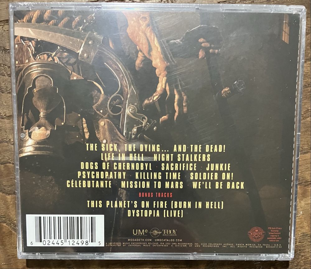 Megadeth - Killing, Peace, So Far, Rust, Youthanasia, Dystopia, Sick