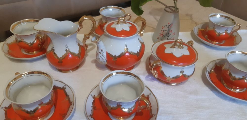 Сервіз фарфоровий чайний "Бутон" на 6 персон