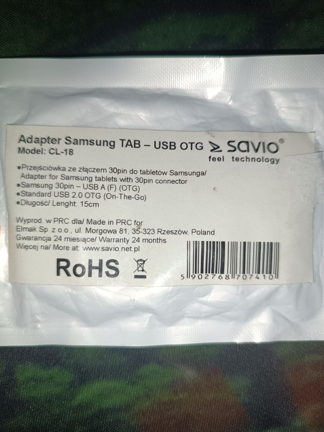 Adapter Samsung TAB-USB OTG MODEL-CL-18