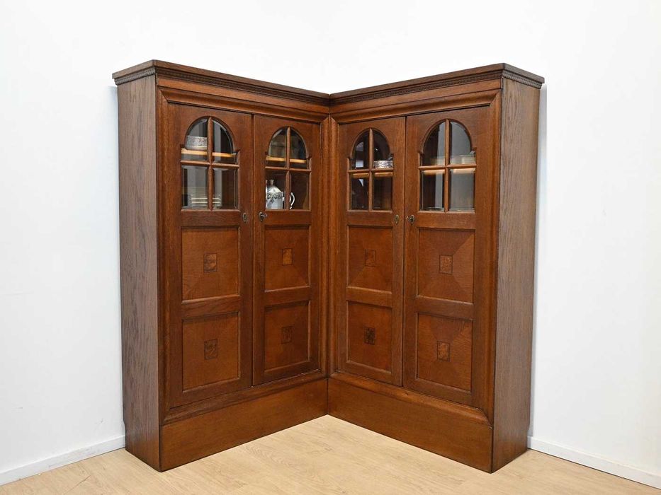 stylowa witryna biblioteka narożna 032603