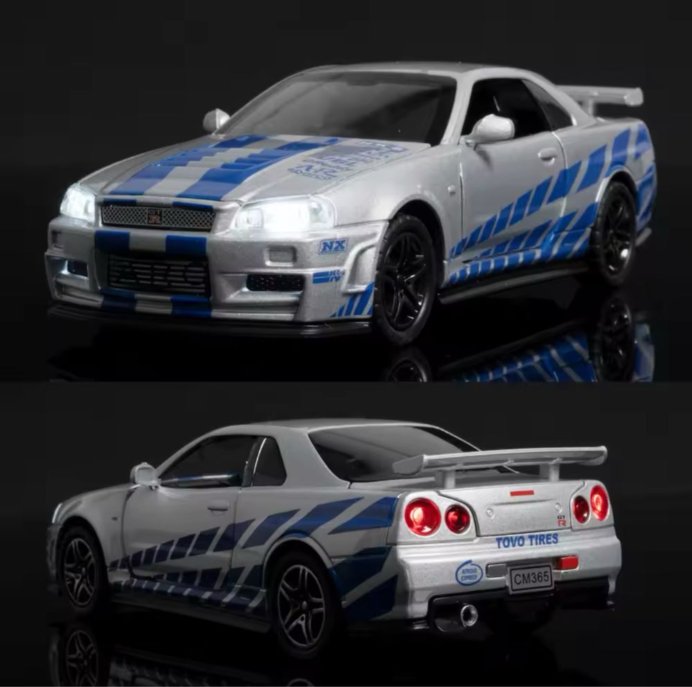 Autko Skyline GTR R34 Dekoracja Zabawka Prezent świąteczny Chłopiec