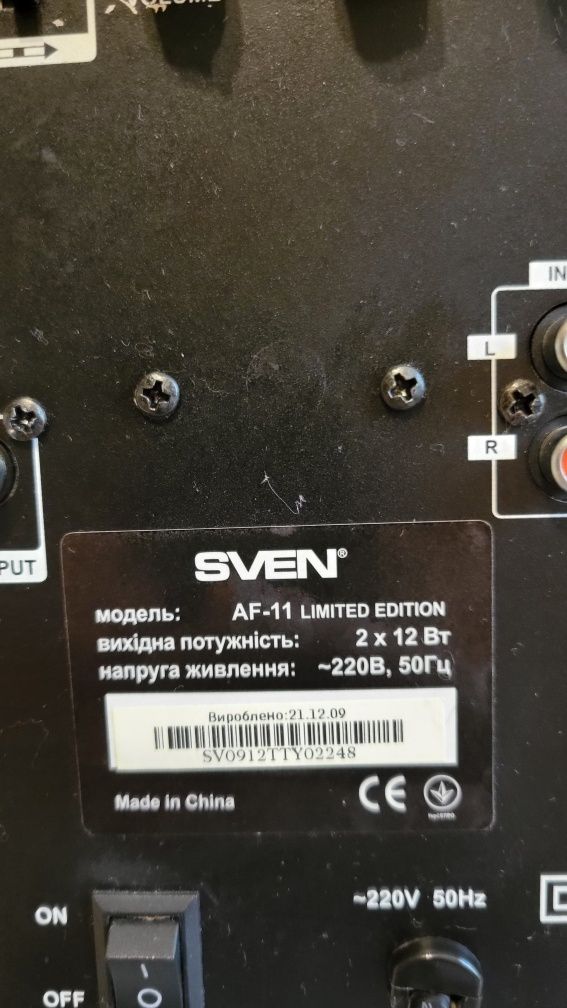 Продам колонки Sven AF-11 Limited Edition