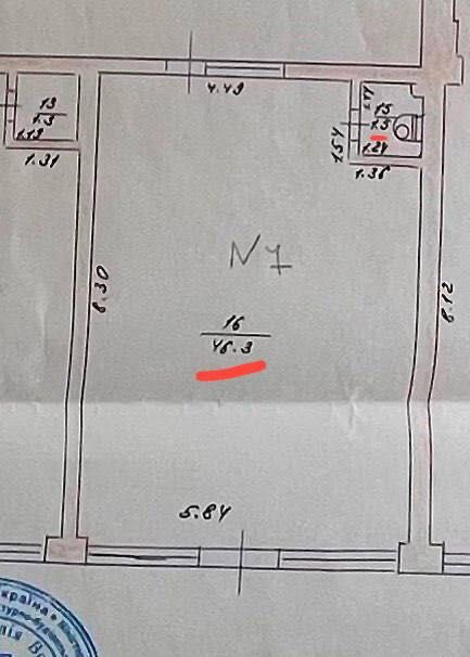 Здам приміщення в оренду 47,8 м.кВ