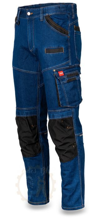 SPODNIE ROBOCZE do pasa jeans stretch elastyczne slim mocne BHP 58 2XL