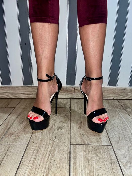 62/ Nowe OD RĘKI 44 męskie buty obcasy 17 cm szpilki sandały 36-46