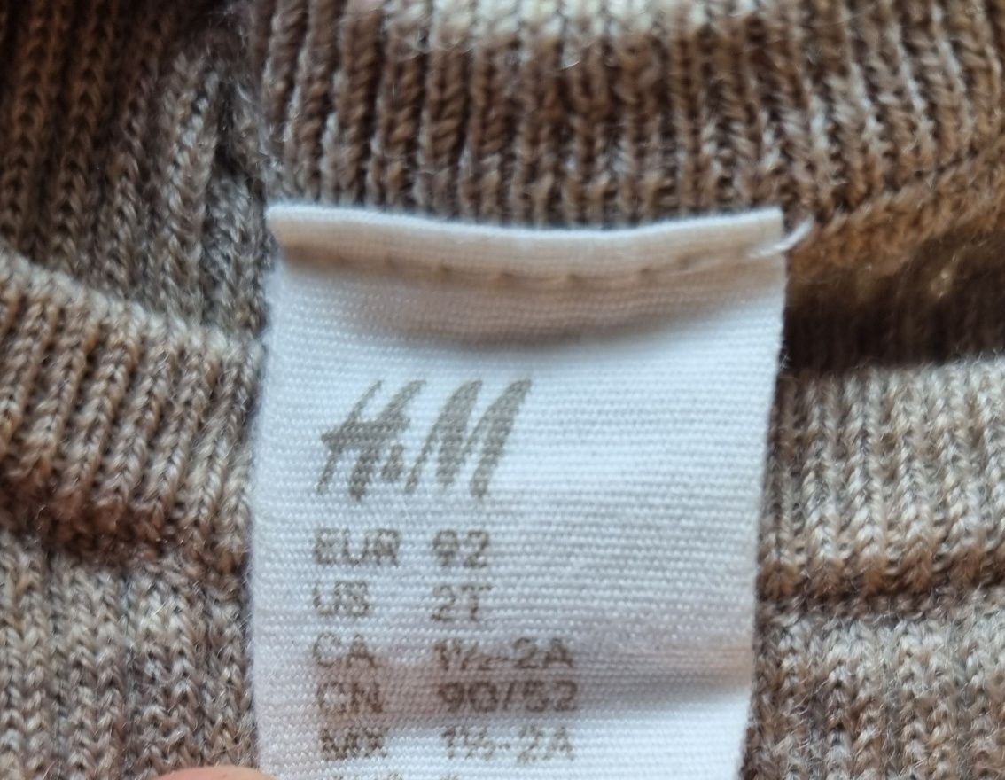 Komplet Wełna Merino H&M r.92