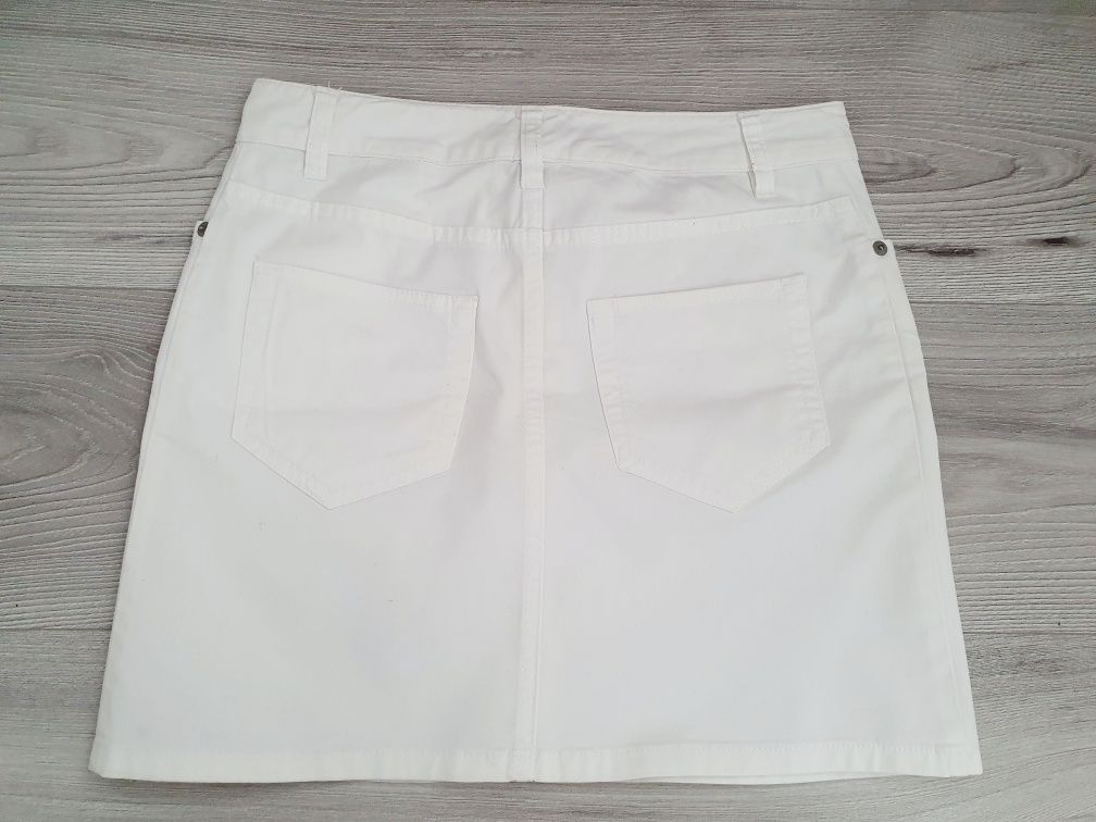 Biała krótka spódniczka mini h&m 36 s