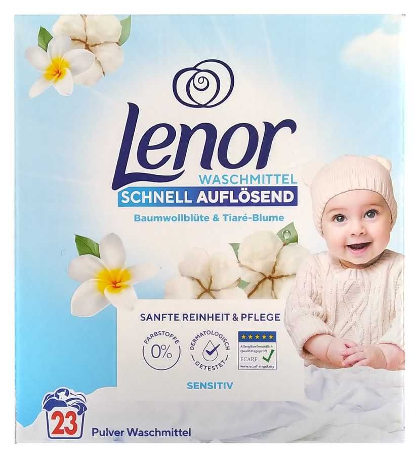 Lenor Sensitiv proszek do prania dla dzieci i alergików 1,265kg 23prań