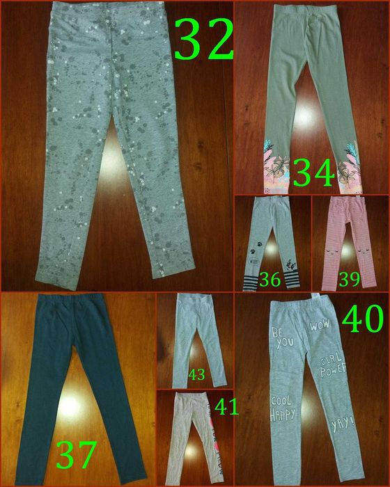 Spodenki, spodnie, legginsy, spódnica, sukienka roz.122 (310