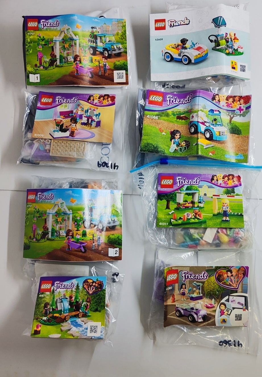 7 Conjuntos Lego Friends com Defeito