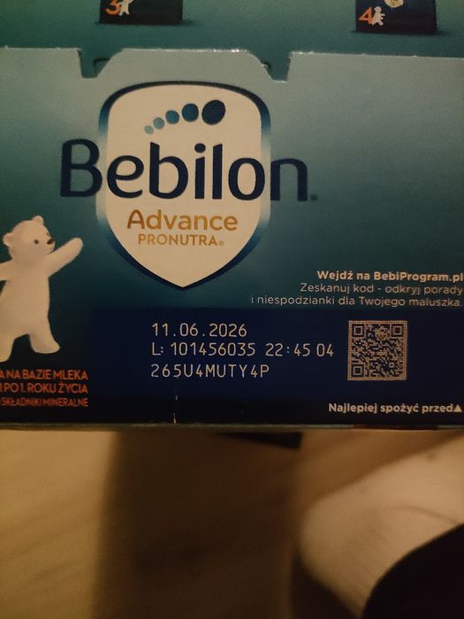 Nowe mleko bebilon 3. 2kg