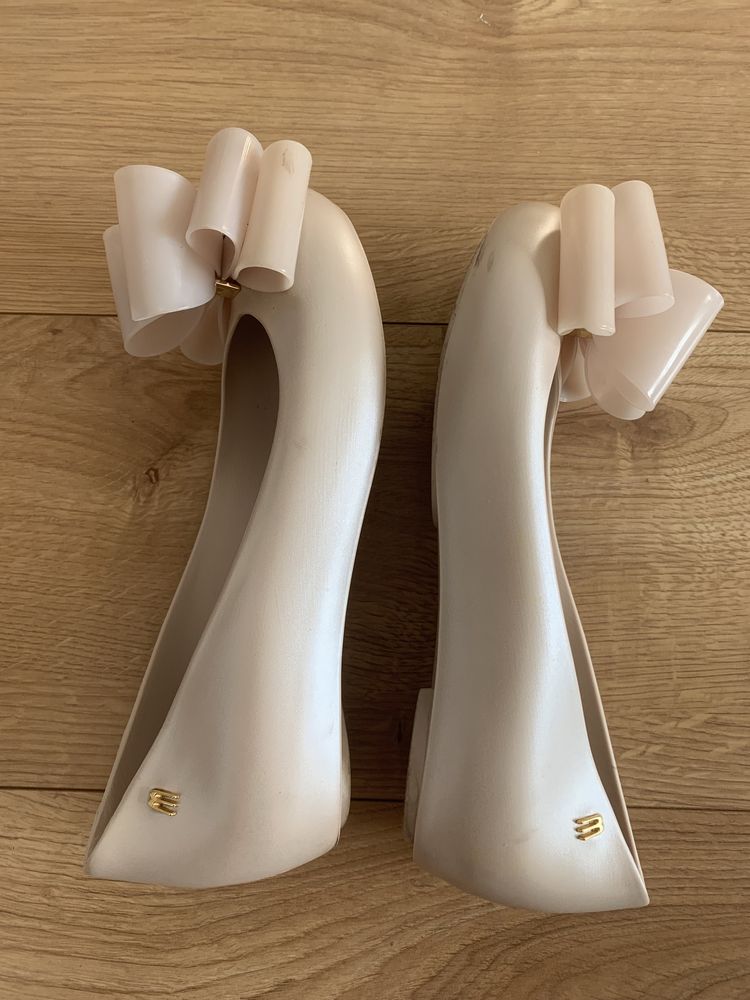 Buty baleriny Melissa Ultragirl sweet X AD beige beżowe pudrowe