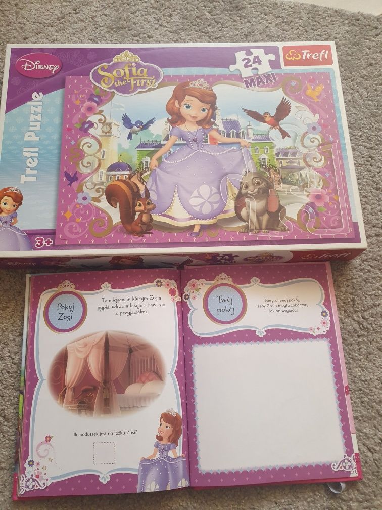 Księżniczka Zosia puzzle maxi i książeczka książka