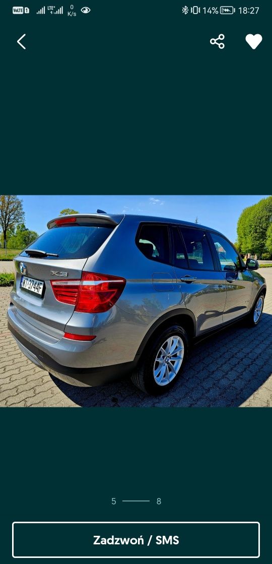 Bmw x3 f25 2.0d cesja leasingu