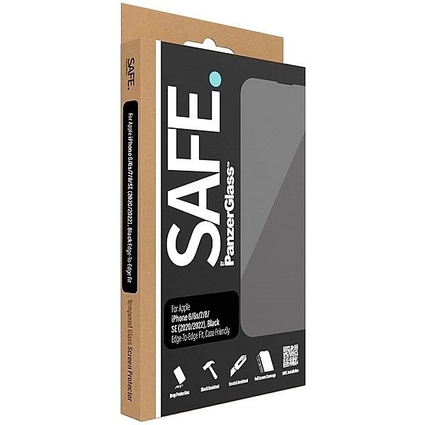 Szkło hartowane Safe by PanzerGlass Edge-to-Edge na iPhone Se 2020 / S