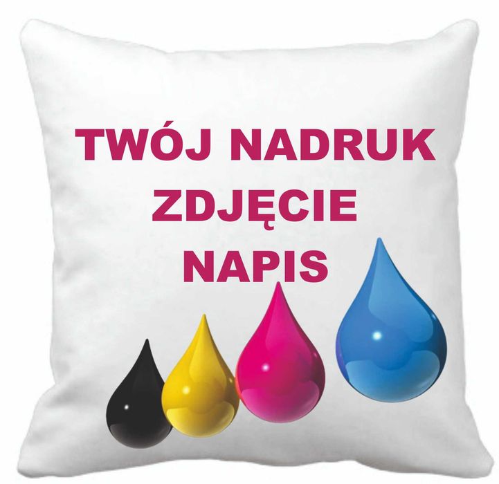 Poduszka Na Prezent Z Dowolnym Nadrukiem 40X40 Cm