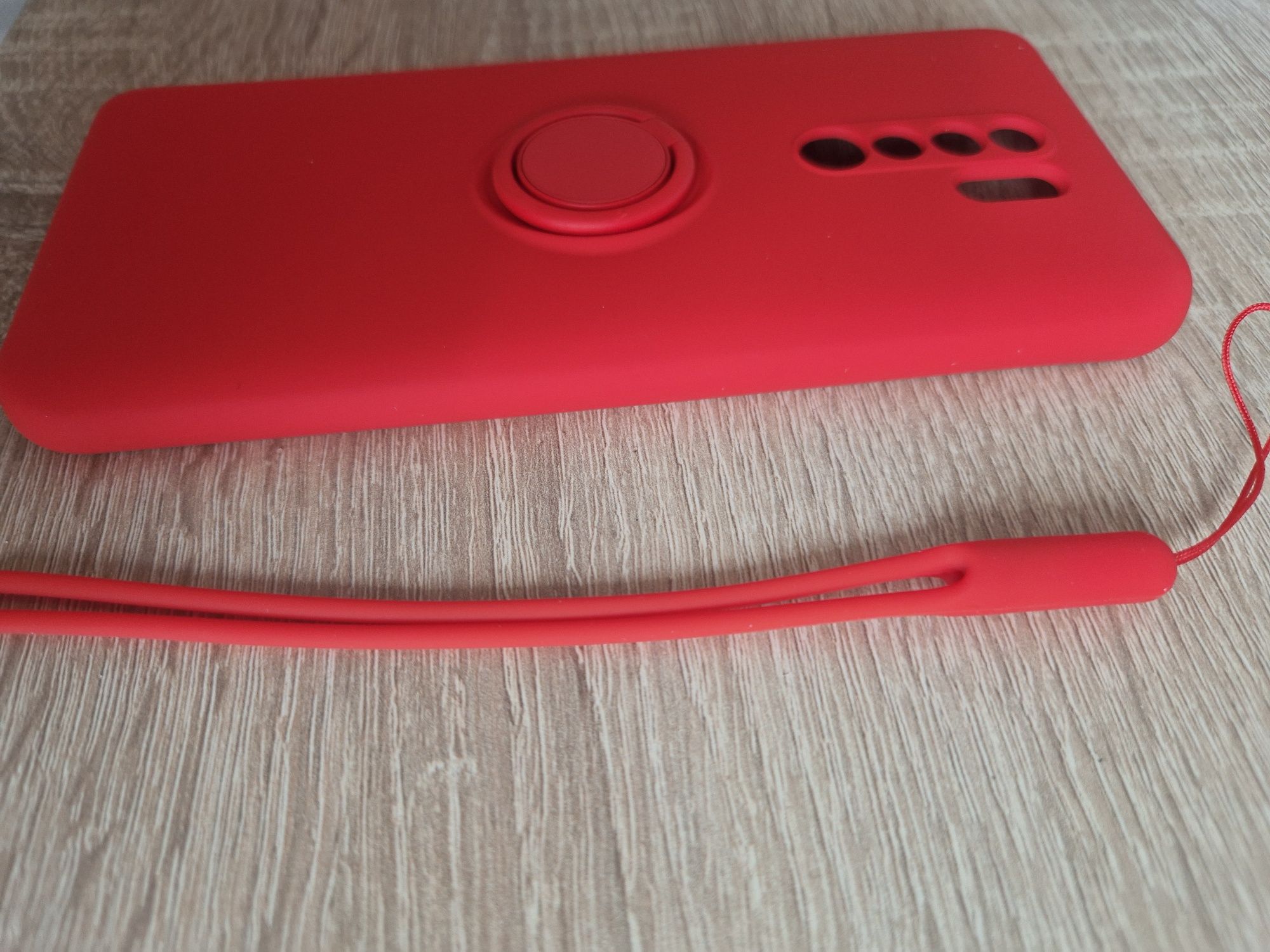 Etui Vennus Silicone Ring do Xiaomi Redmi 9 Czerwony