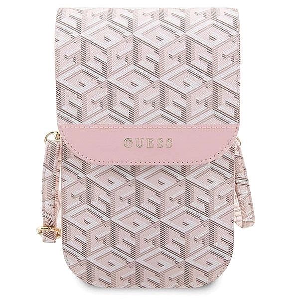 Torebka Guess GCube Stripes - różowe