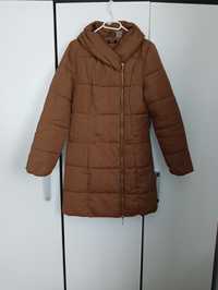 Zimowa brązowa kurtka płaszcz zimowy brązowy S La Redoute
