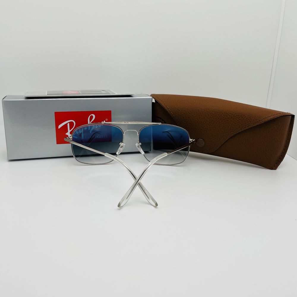 Солнцезащитные очки Ray Ban Colonel 3560 Silver-Blue Grade 57мм стекло