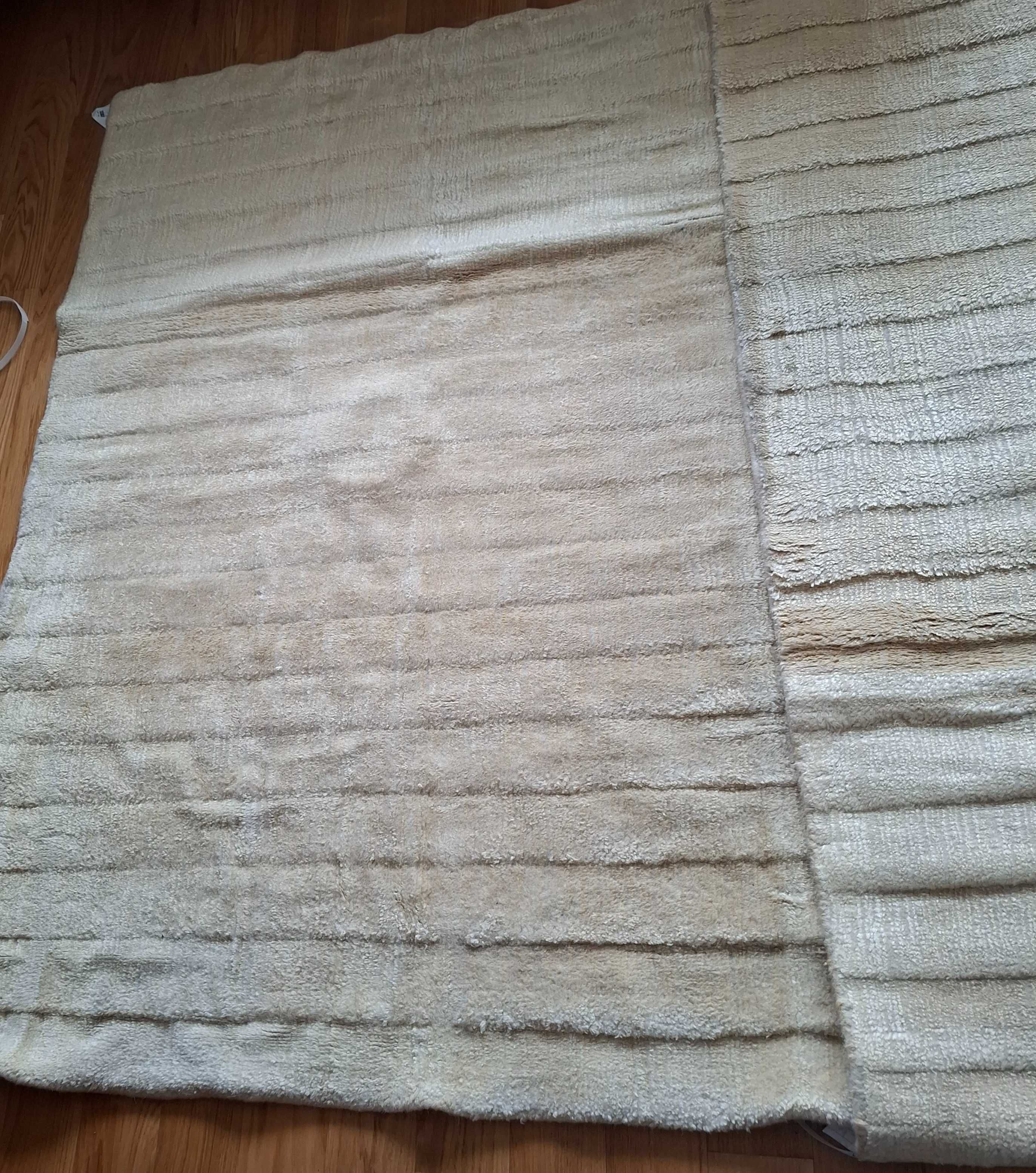 Dywany 2 sztuki 140cmx120cm beżowo-żółte