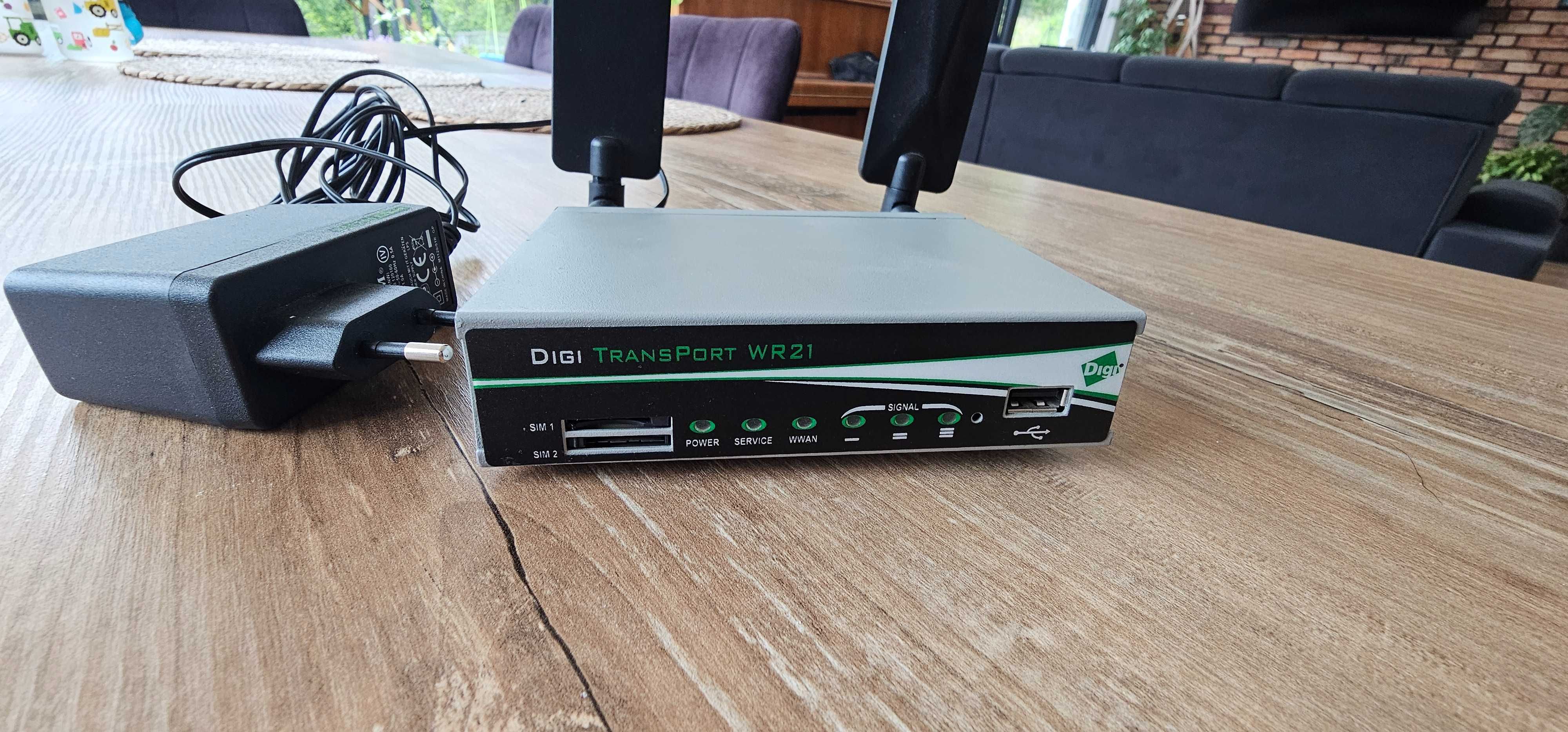 Router wifi 2 karty sim Digi transport WR21