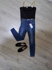 NOWE spodnie jeansowe skinny regular waist