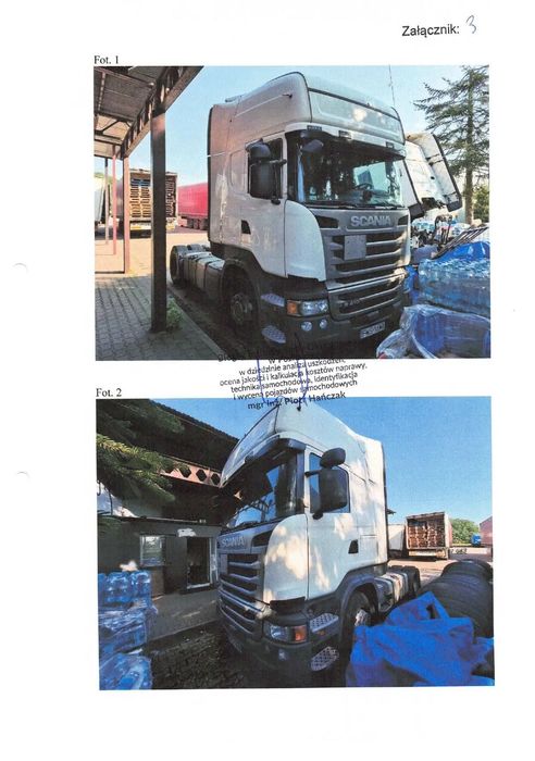 Scania R410  Syndyk sprzeda w trybie konkursu ofert - Ciągnik siodłowy SCANIA R410