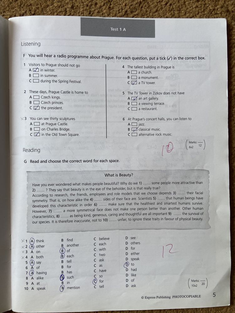 Upstream: Pre-Intermediate B1: Test Booklet Virginia Evans, Jenny Dool