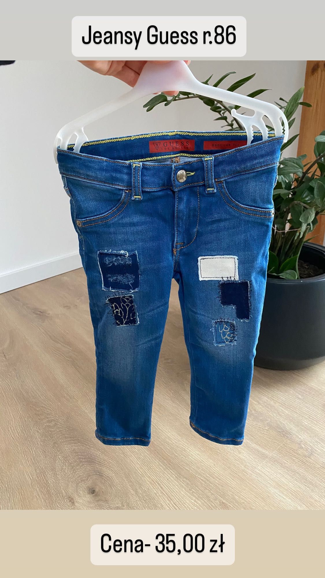 Spodnie jeansy Guess 86 gumki w pasie dla dziewczynki