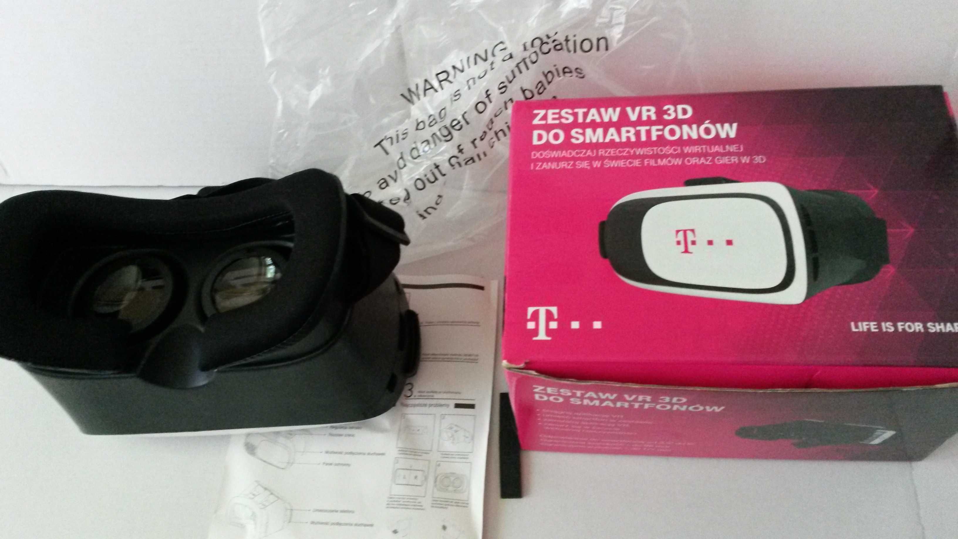 Gogle okulary VR 3D do smartfona T-Mobile