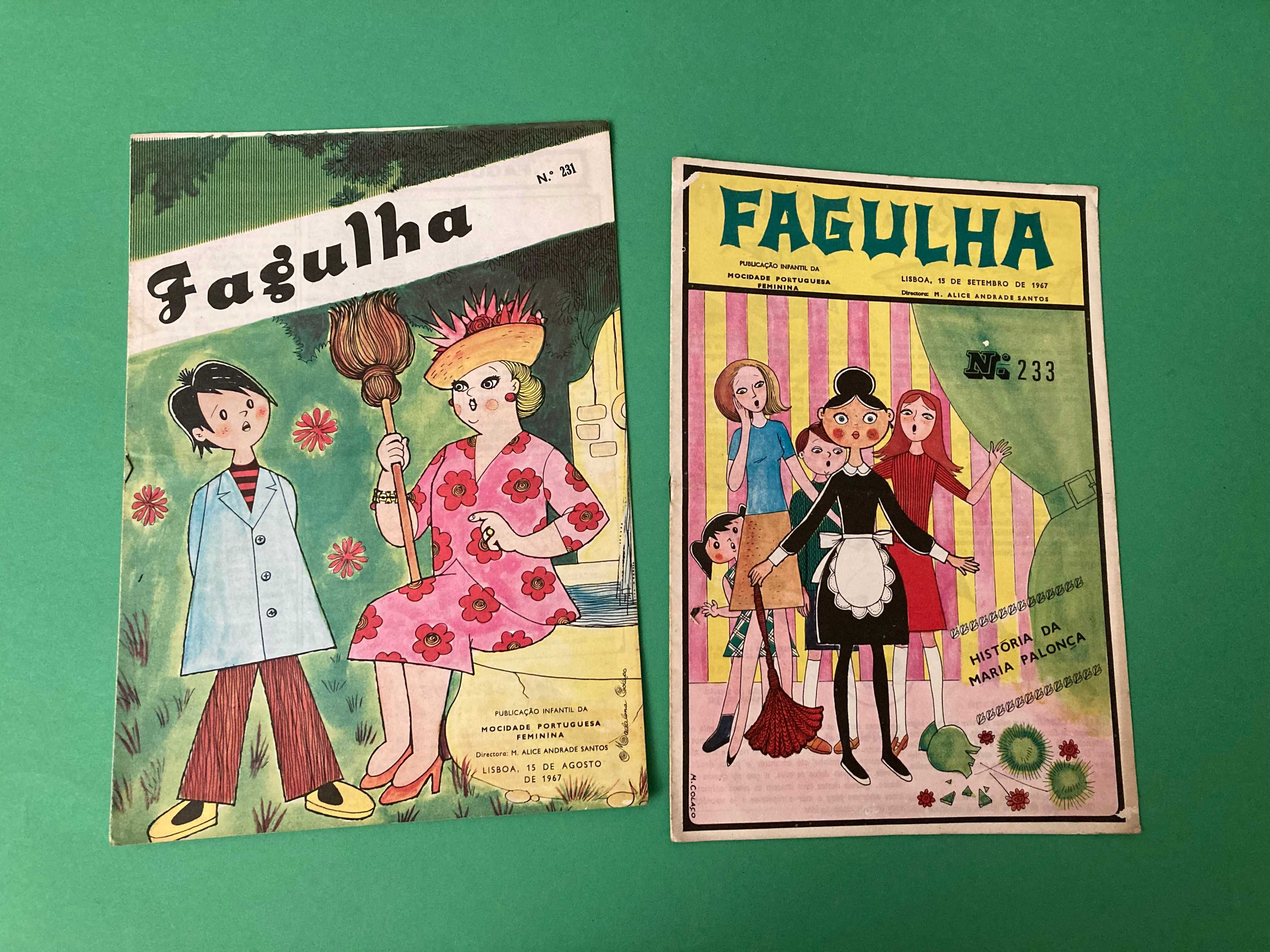 Lote de 8 Revistas Fagulha Mocidade Portuguesa Antigas