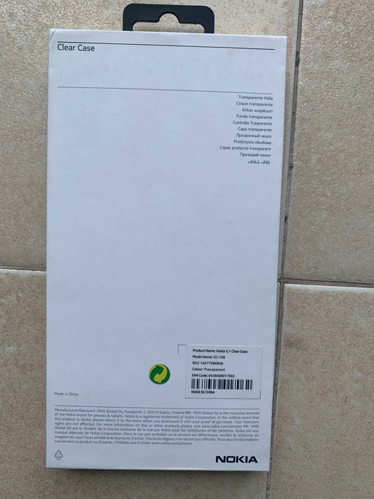 Nokia Clear Case for Nokia 3.1 – Transparent64409384514689123