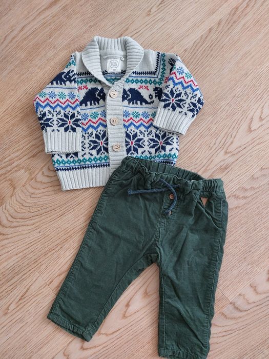 Ubranka chłopca paka zestaw 68 jesień Newbie Next H&M Smyk