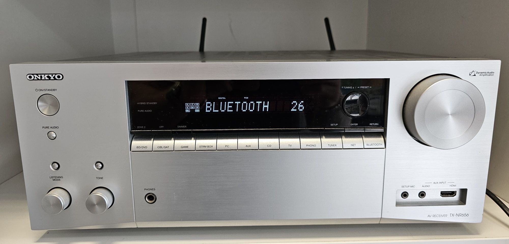 Amplituner Onkyo TX-NR656 z pilotem i pudełkiem super stan