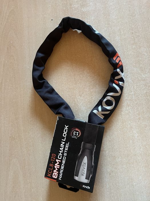 Zapiecie rowrerowe z alarmem knovix kcl8 -120