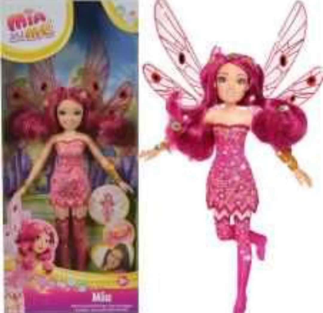 Mattel 2 oryginalne lalki Mia i Yuko z bajki Mija I ja, ruchome skrz
